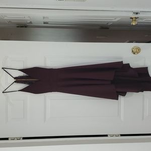 Windsor high low lace racer back dress